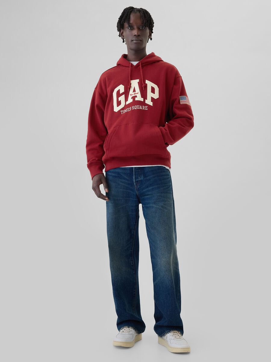 New York Times Square sweatshirt with logo embroidery_1