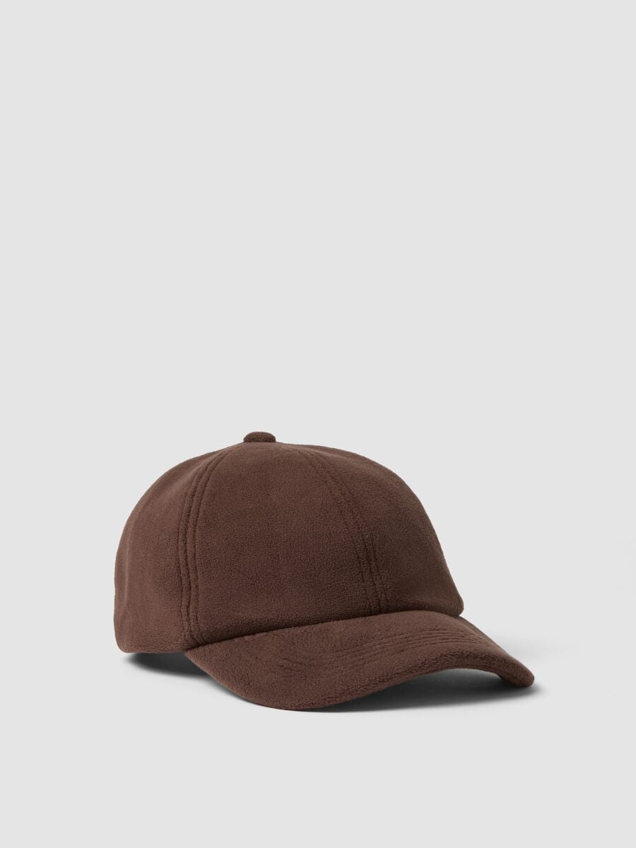Cappellino marrone in tessuto elasticizzato ALTAVIA STUDIO_0