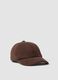 Brown stretch-fabric cap ALTAVIA STUDIO_0