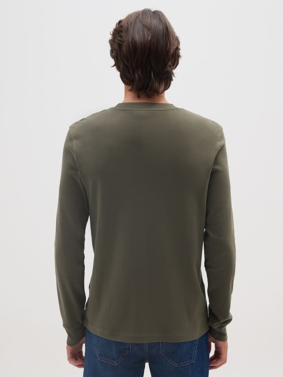 Boy's long-sleeve shirt in pure cotton green_2
