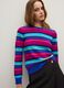 Pure wool jumper with blue and azure stripes, regular fit_0