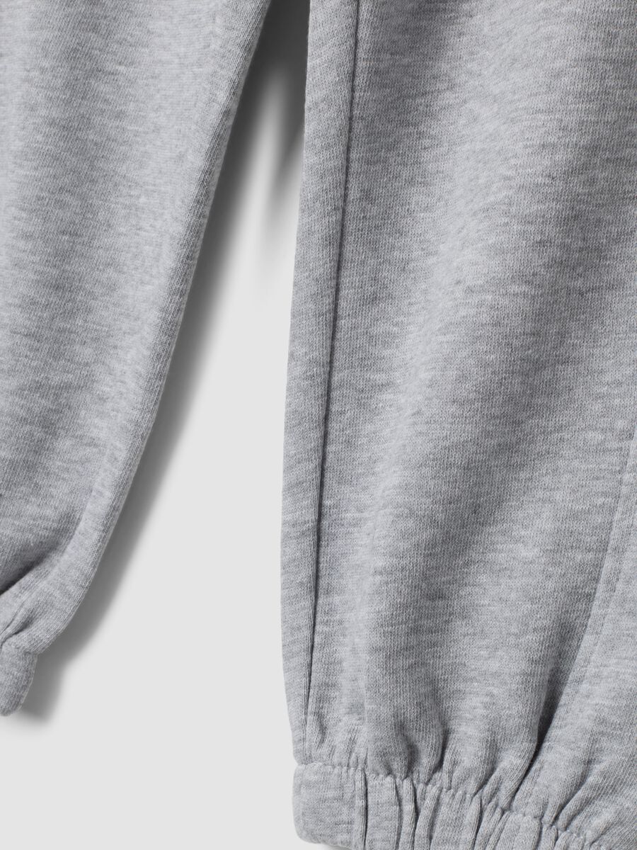 Pantaloni jogger grigi in puro cotone organico_2