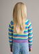 Girl's multicolour striped pure cotton pullover, regular fit_2