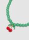 Green Necklace with Cherry Pendant_2