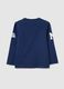 Children's blue pure cotton regular fit T-shirt with print_1