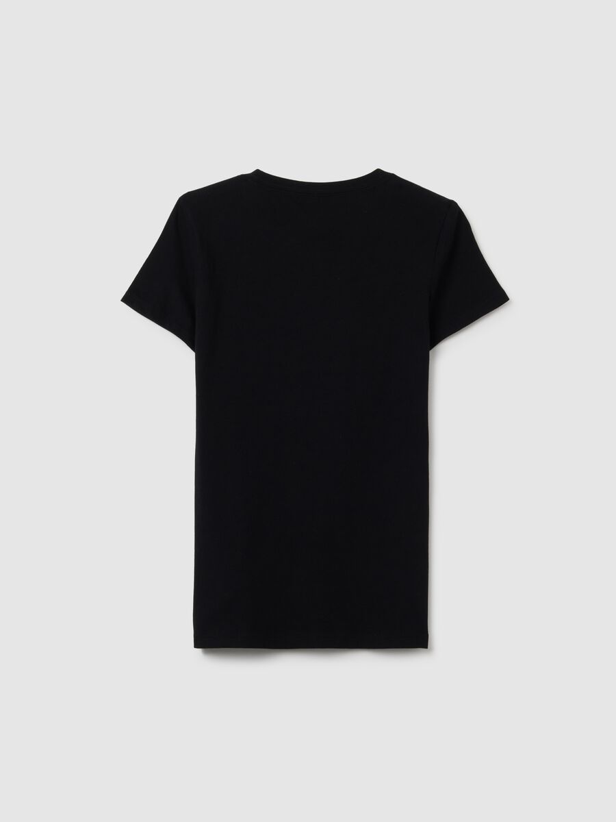 Cotton T-shirt with logo print_2
