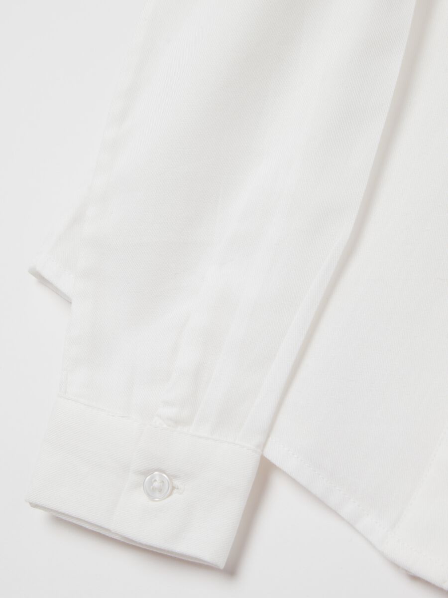 Cotton shirt with floral embroidery_5