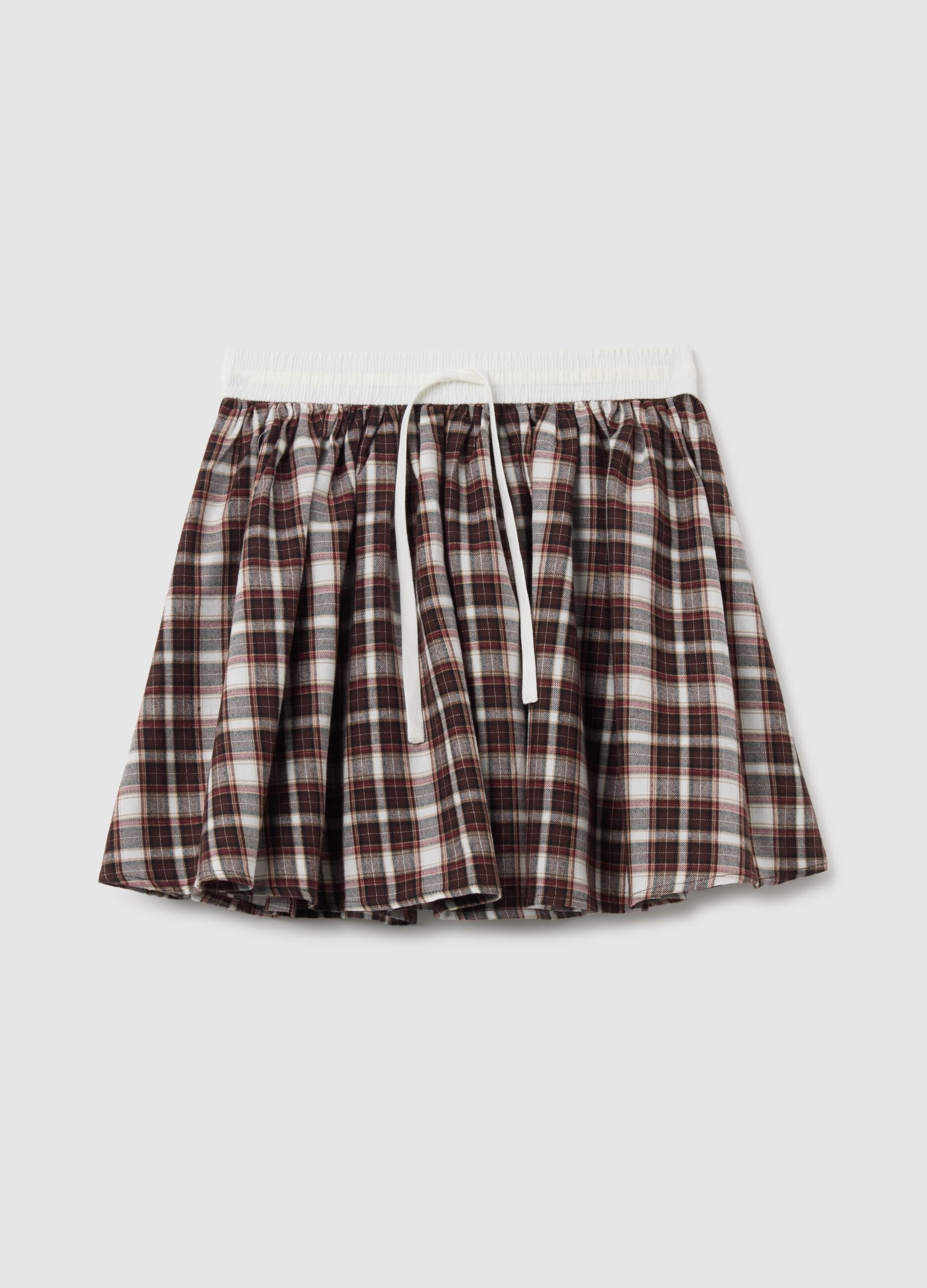 Multicolor pure cotton skirt in regular fit