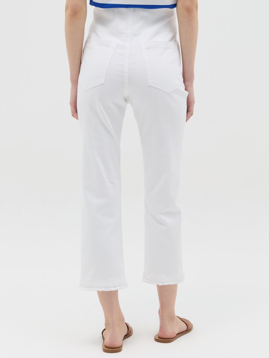 Cropped maternity treggings in denim_3
