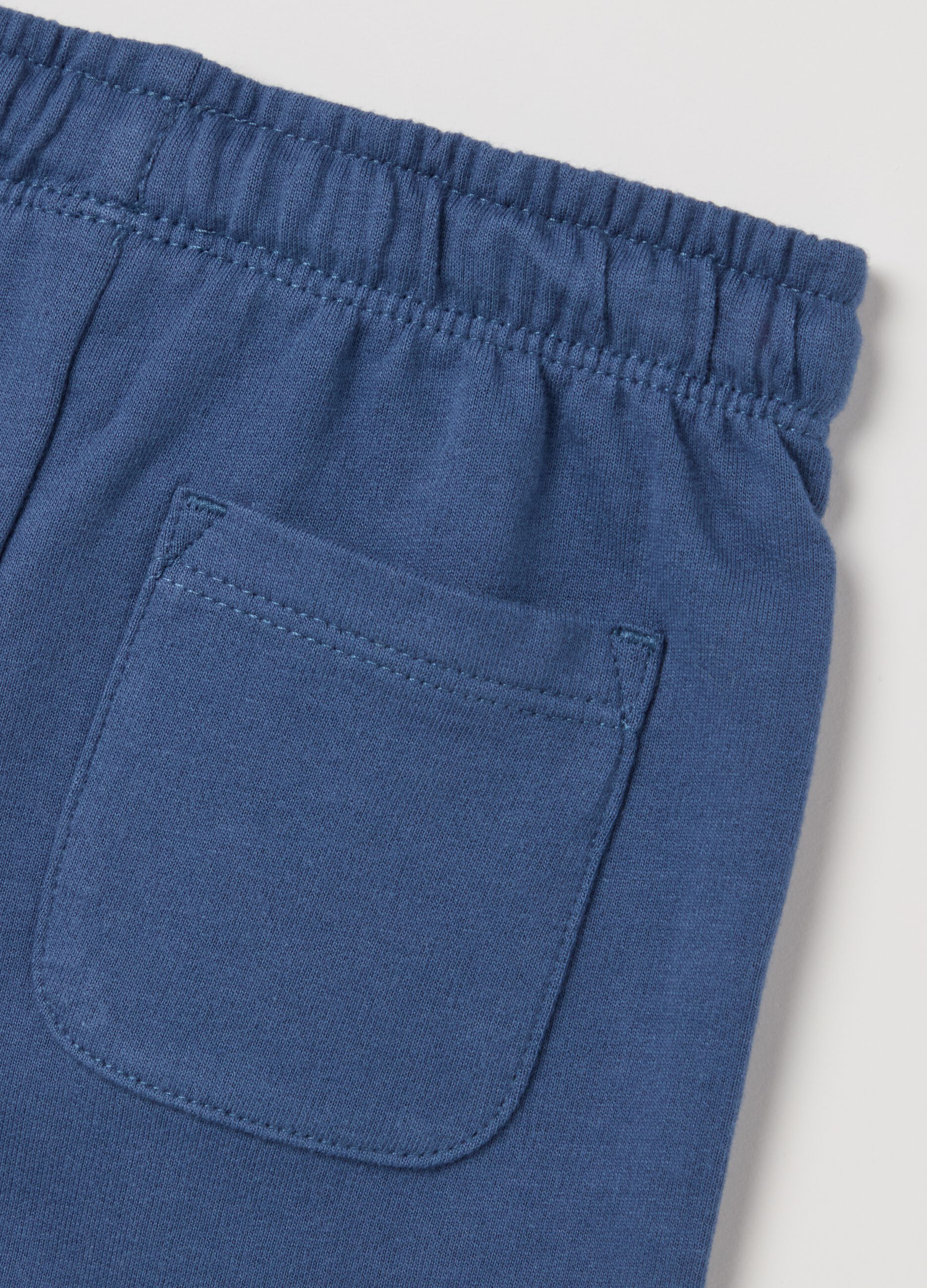 Cotton Bermuda shorts with drawstring