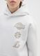 Children's white cotton blend sweatshirt regular fit Los Angeles Lakers_2