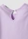 Purple organic cotton girls&rsquo; tank top with print and ruffles_3