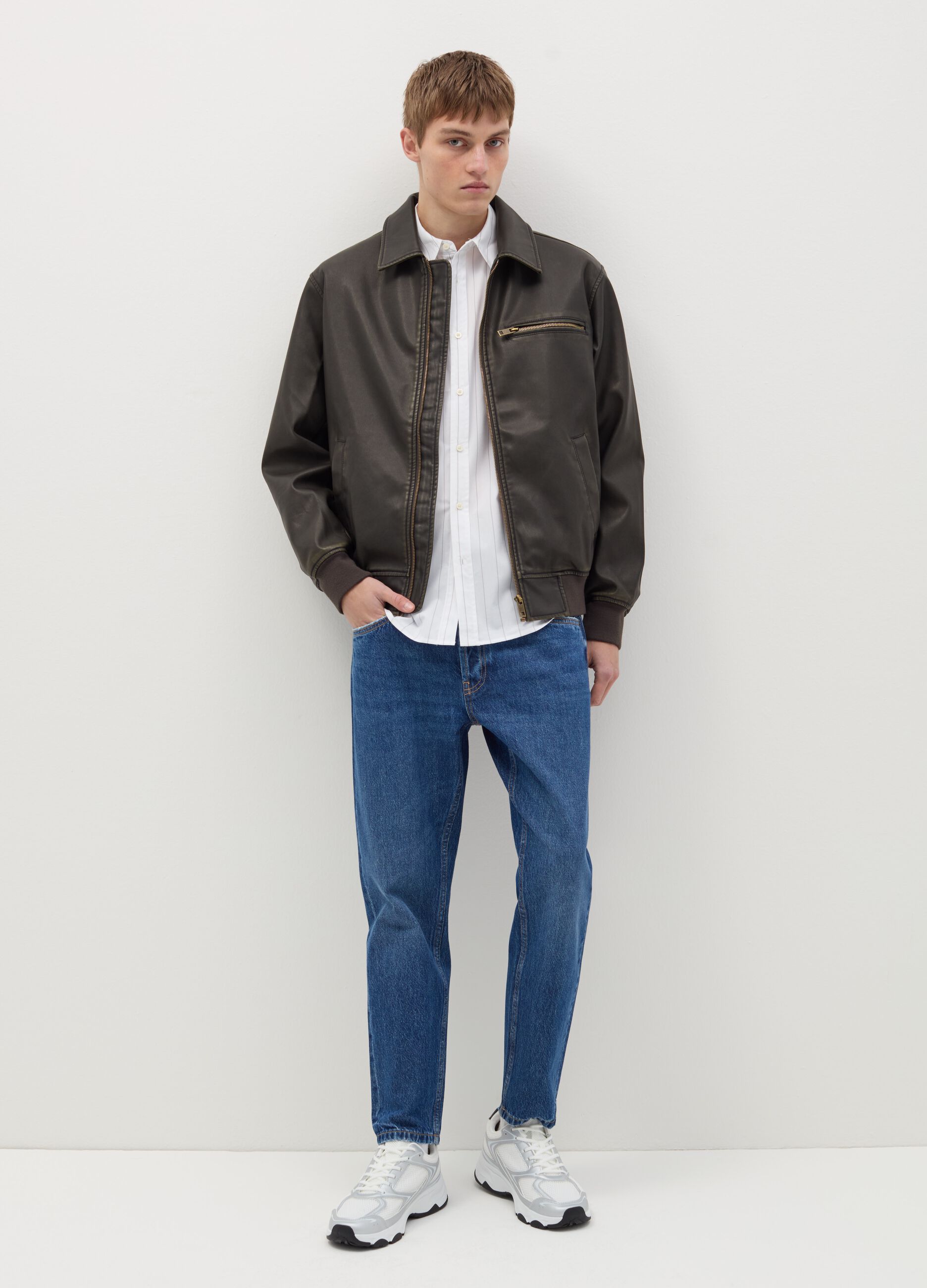 Slim-fit cropped jeans