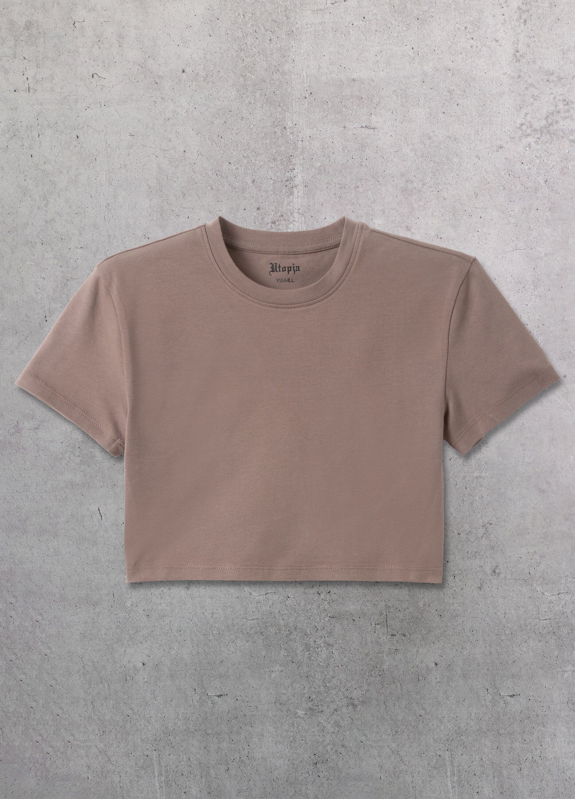 Mocha Crop T-shirt