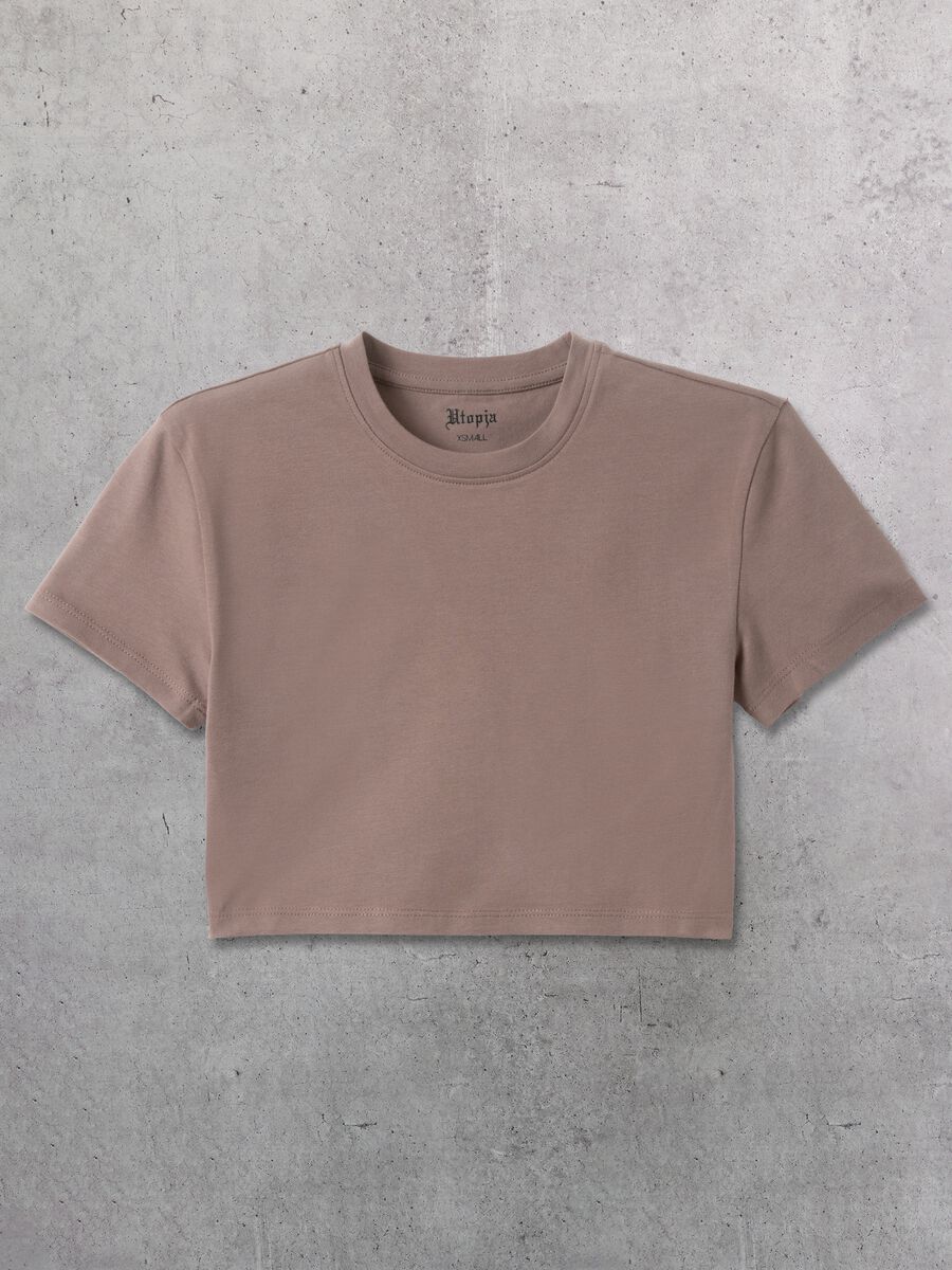 Crop T-shirt Mocha_5