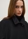 Oversized black coat with buttons_3