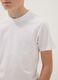 T-shirt in puro cotone bianca da ragazzo regular fit_2