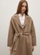 Long coat in beige wool blend, oversized fit_4