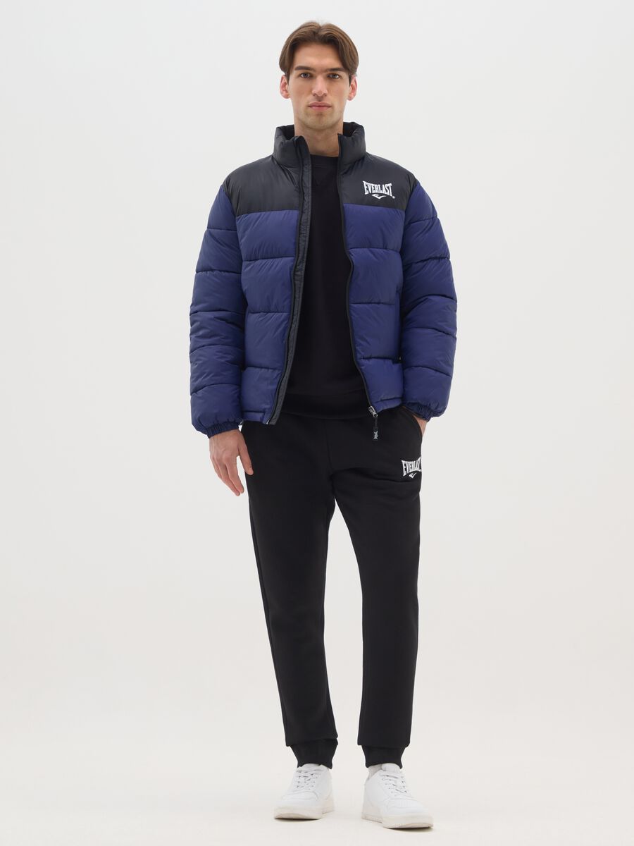 Pantaloni neri da jogging in misto cotone_0