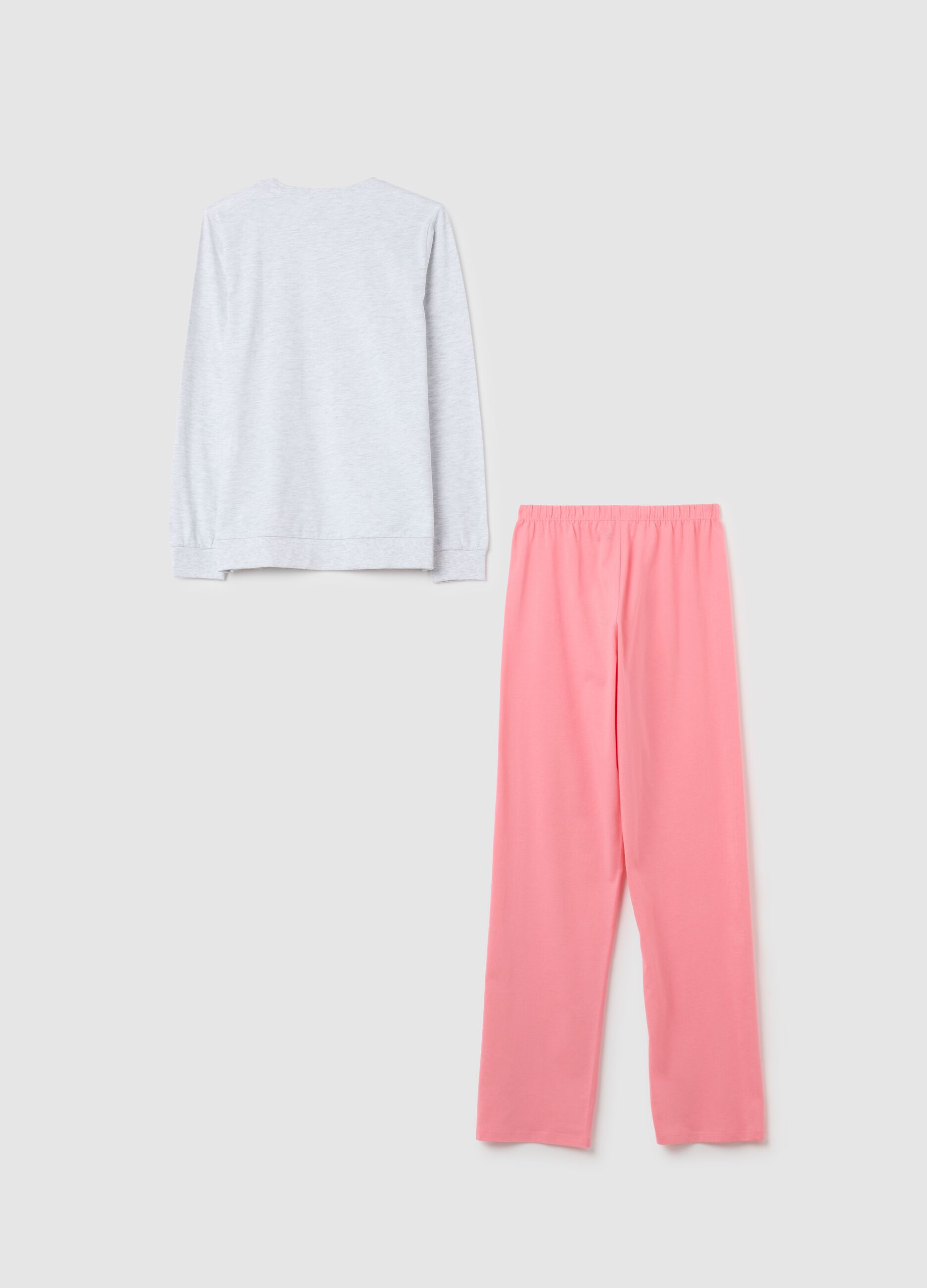 Girls' multicolour cotton-blend pyjamas regular fit