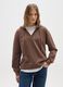 Brown Cotton Blend Sweatshirt Regular Fit_2