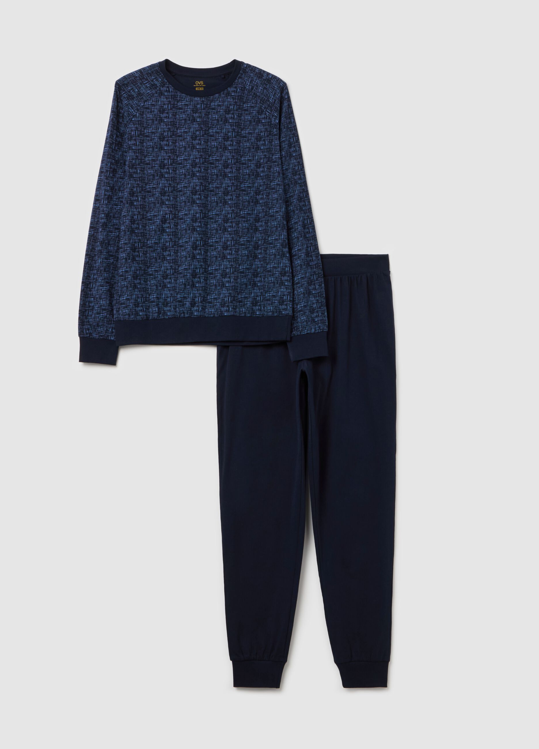 Cotton pyjamas with print