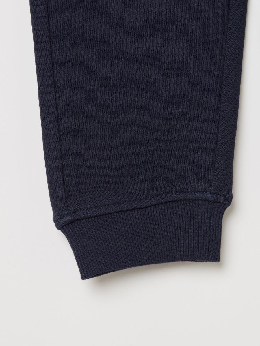 Fleece joggers with drawstring_3