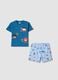 Multicolour pure cotton baby short pyjamas with DC prints_0