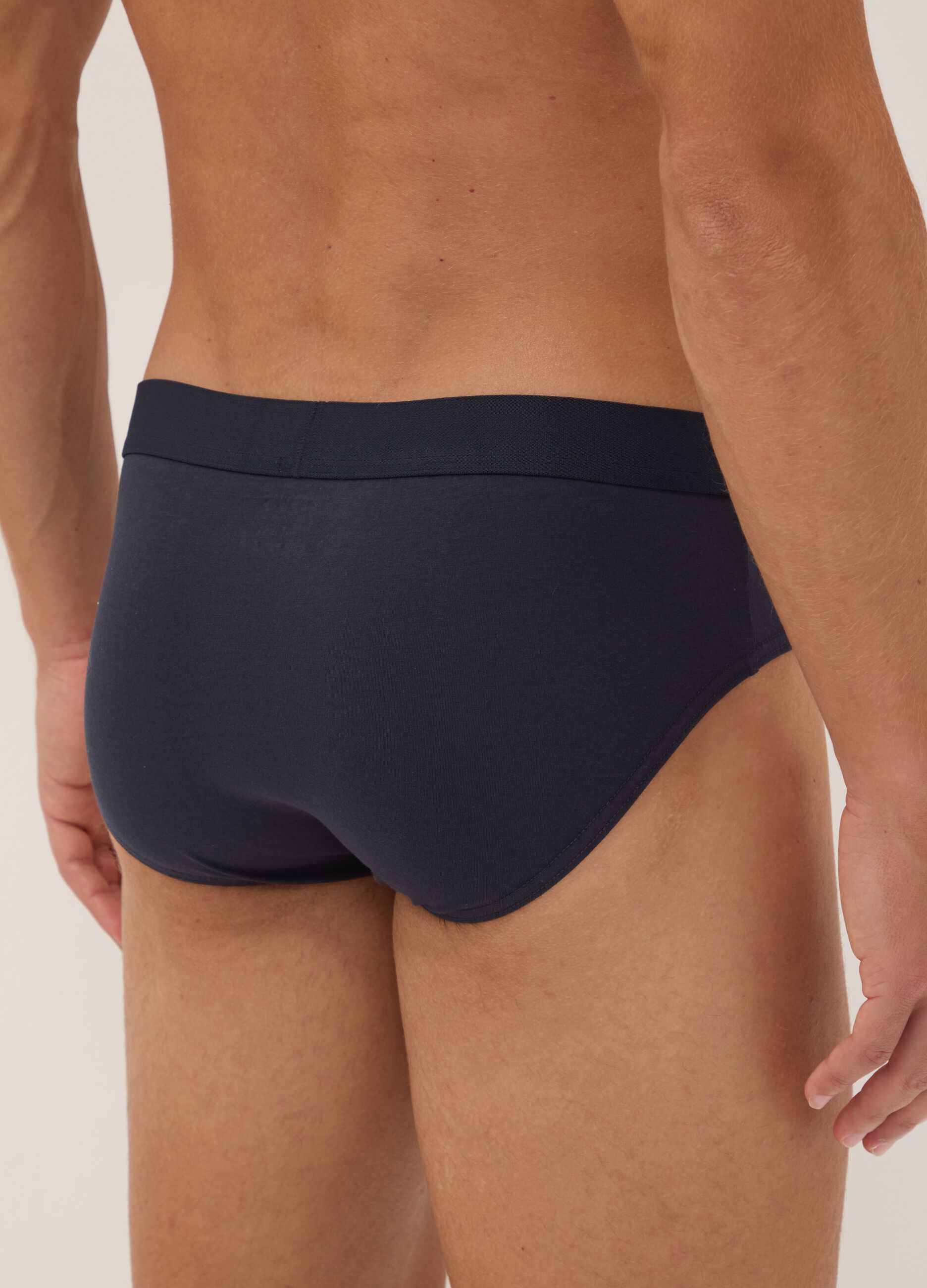 Pack of five multicolour stretch-cotton briefs