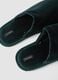 Padded green slippers for home_1