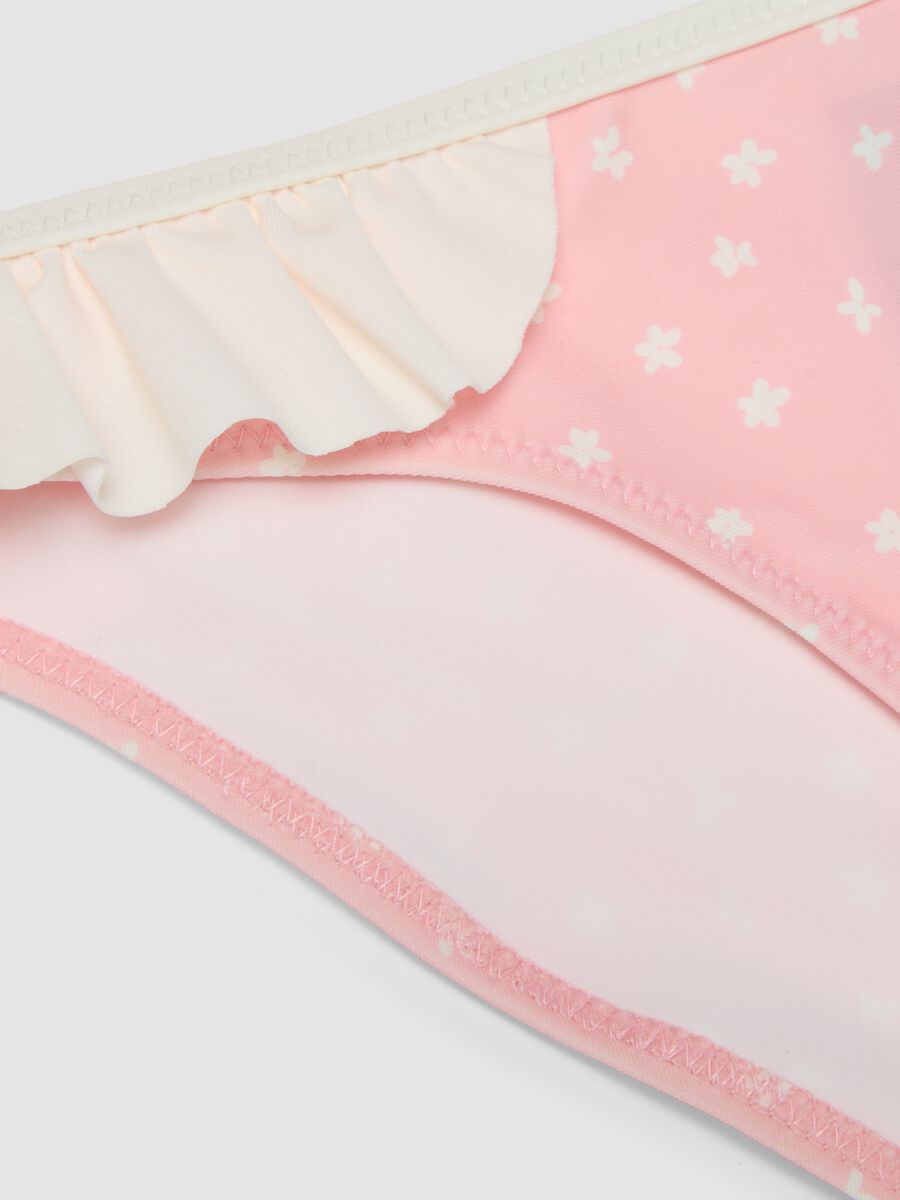 Pink stretch bikini with ruffles_3