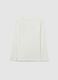 Boys' white T-shirt in pure cotton, oversized fit_1