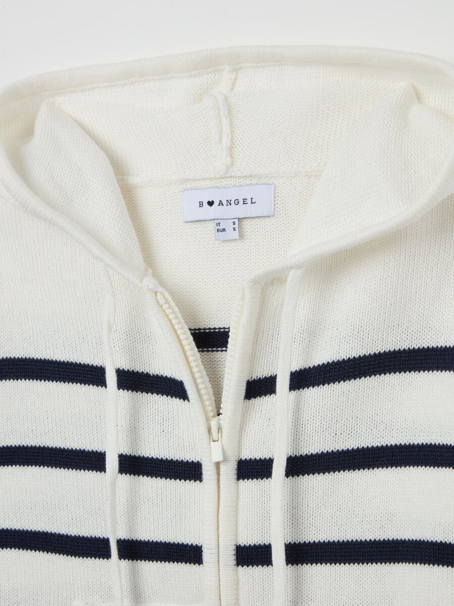 Full-zip cardigan with hood_5