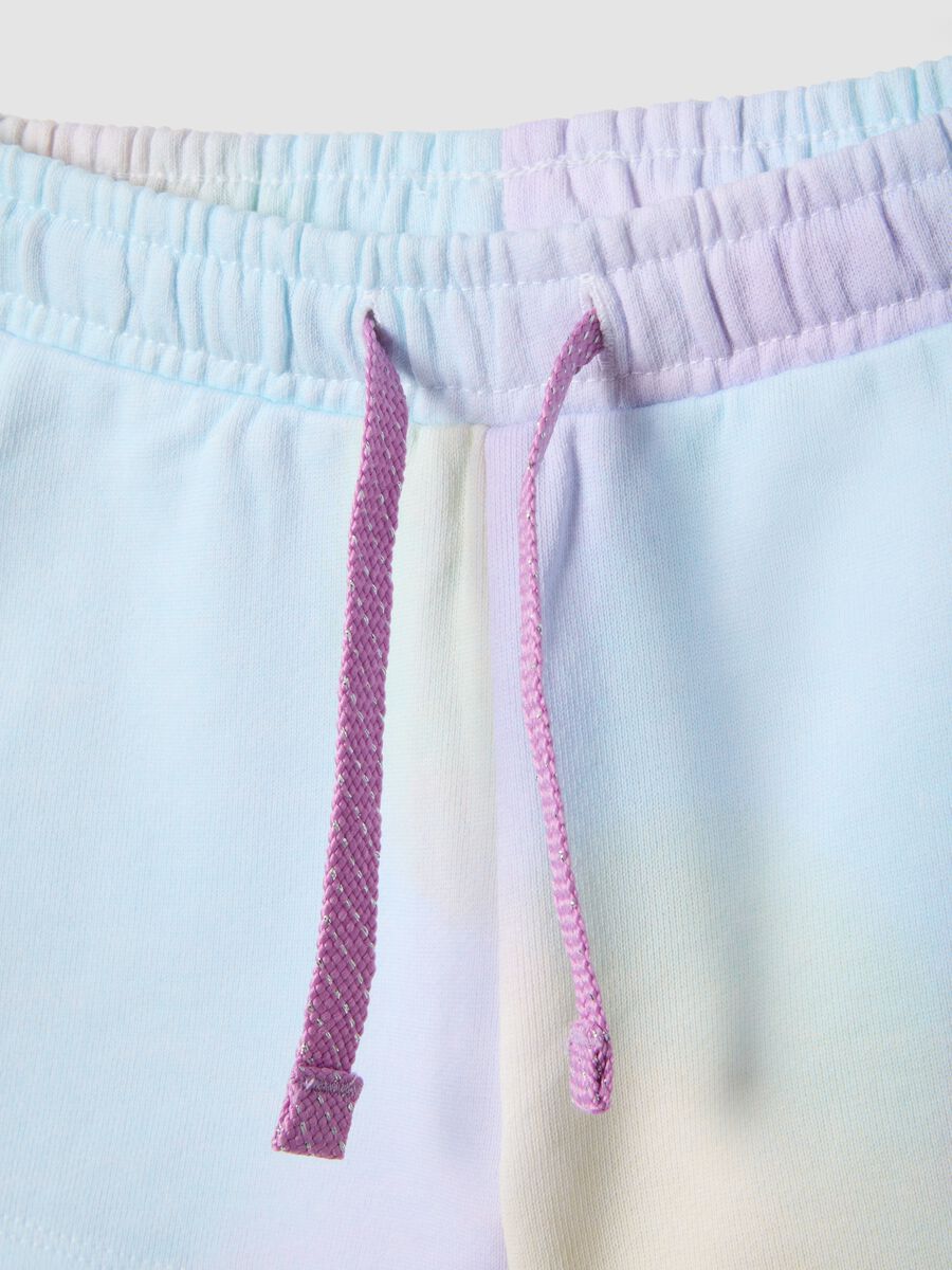 Multicolour pure cotton regular fit shorts for girls_2