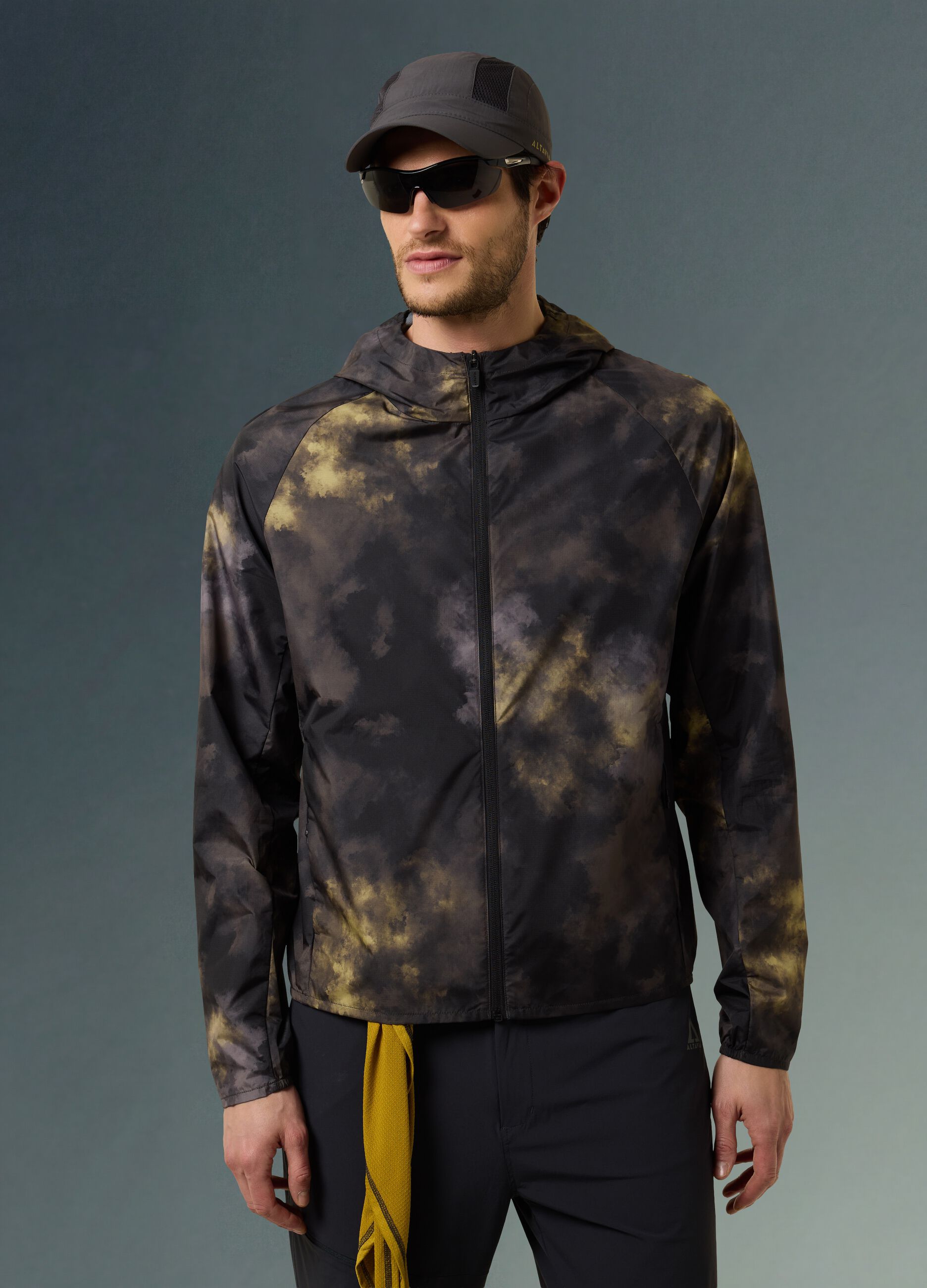 Tie Dye Effect Windbreaker Jacket ALTAVIA WITH DEBORAH COMPAGNONI