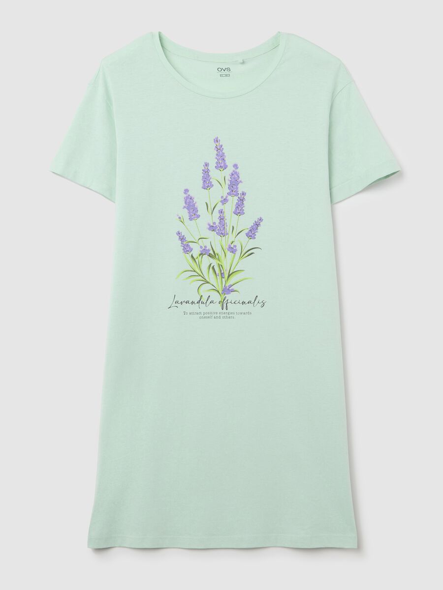 Blue nightdress with geometric print_4