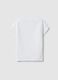 Girls' White Stretch Cotton Slim Fit T-shirt_4