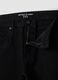 Black denim jeans in pure cotton, relaxed fit_1