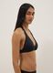 Top bikini elasticizzato nero a triangolo_3