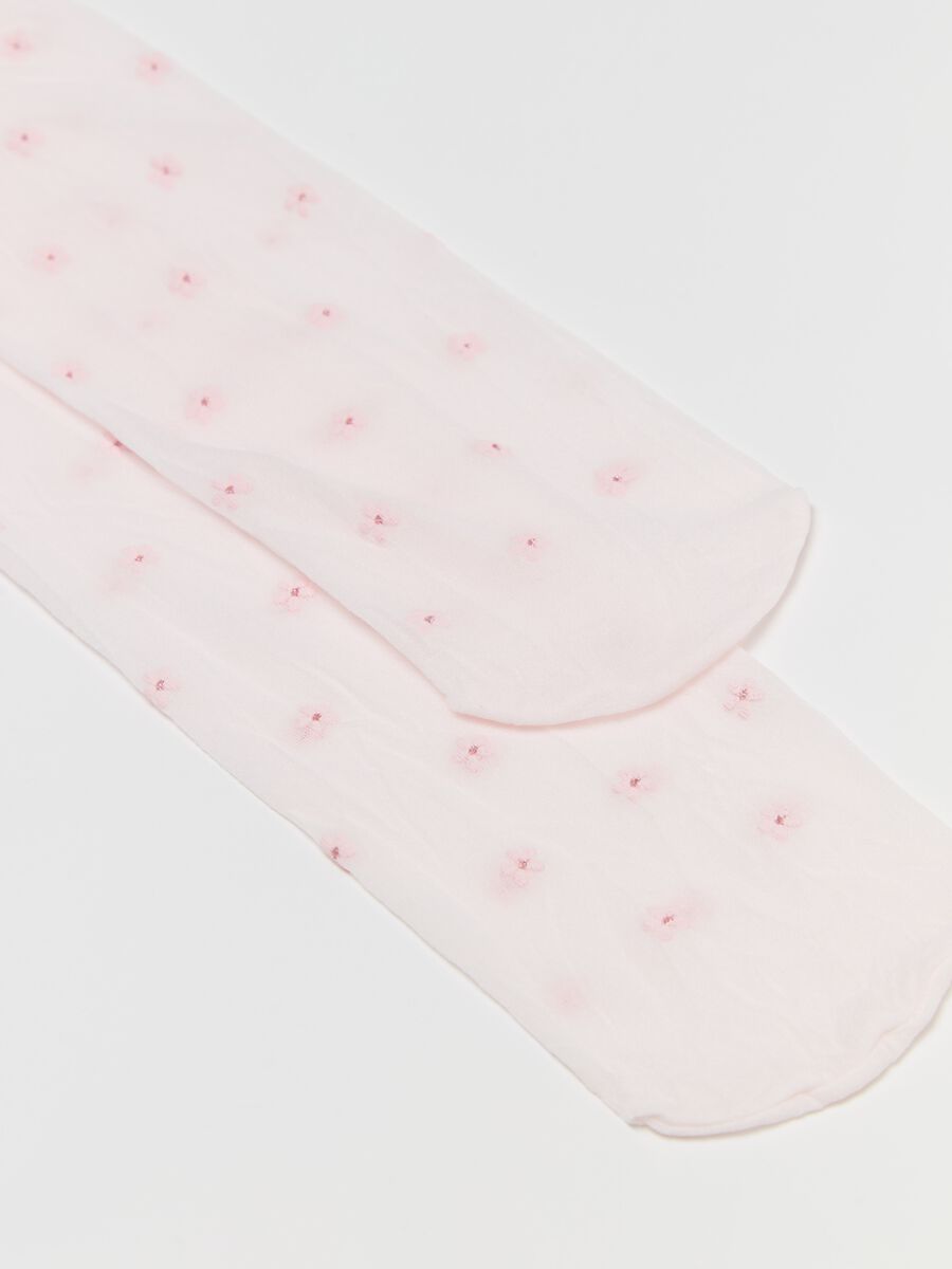 Collant con fiorellini glitter_1