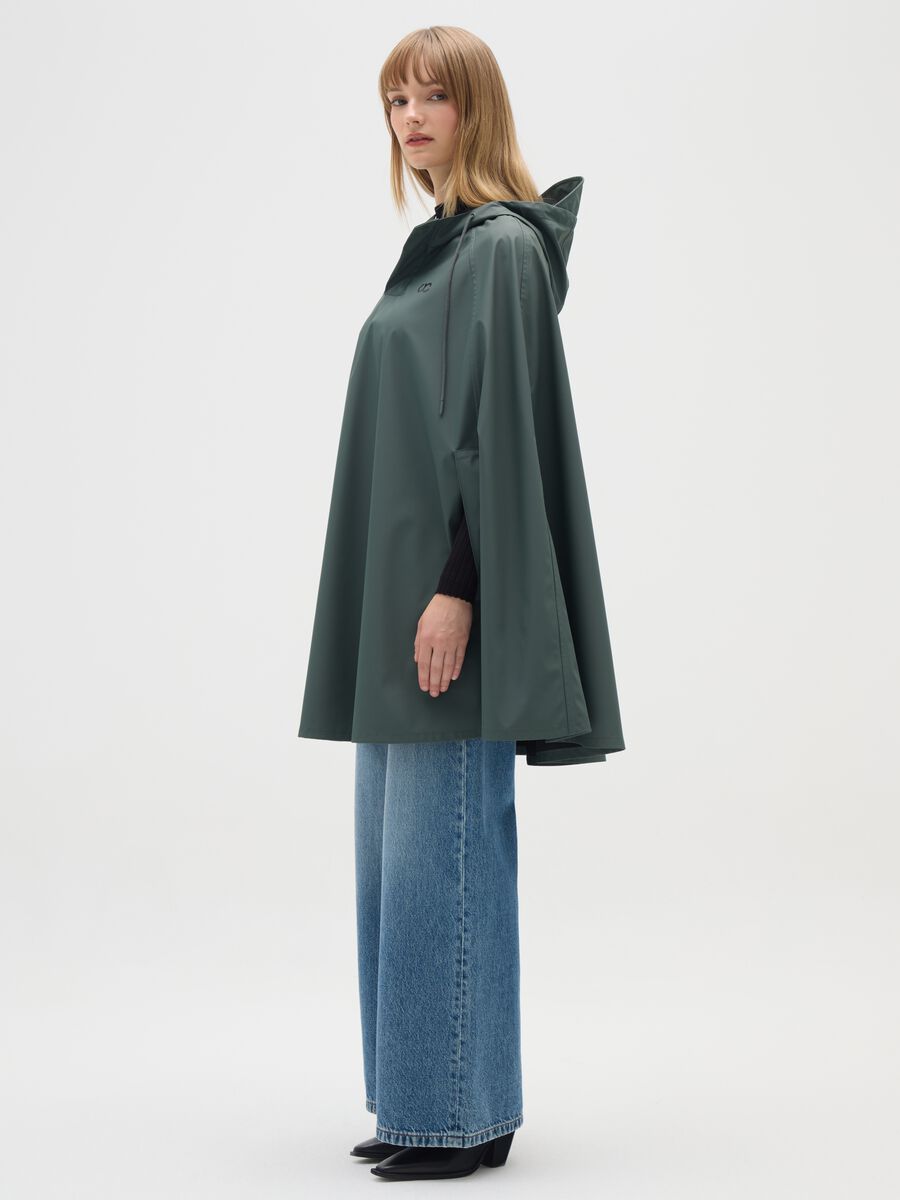 Green waterproof jacket regular fit_0
