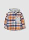 Multicolour hooded pure cotton slim-fit shirt for boys_0