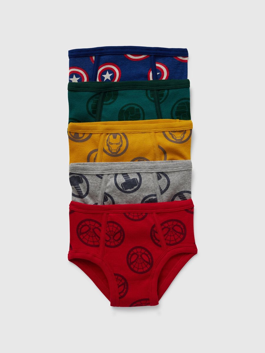 Five-pack cotton briefs with Avengers print_0