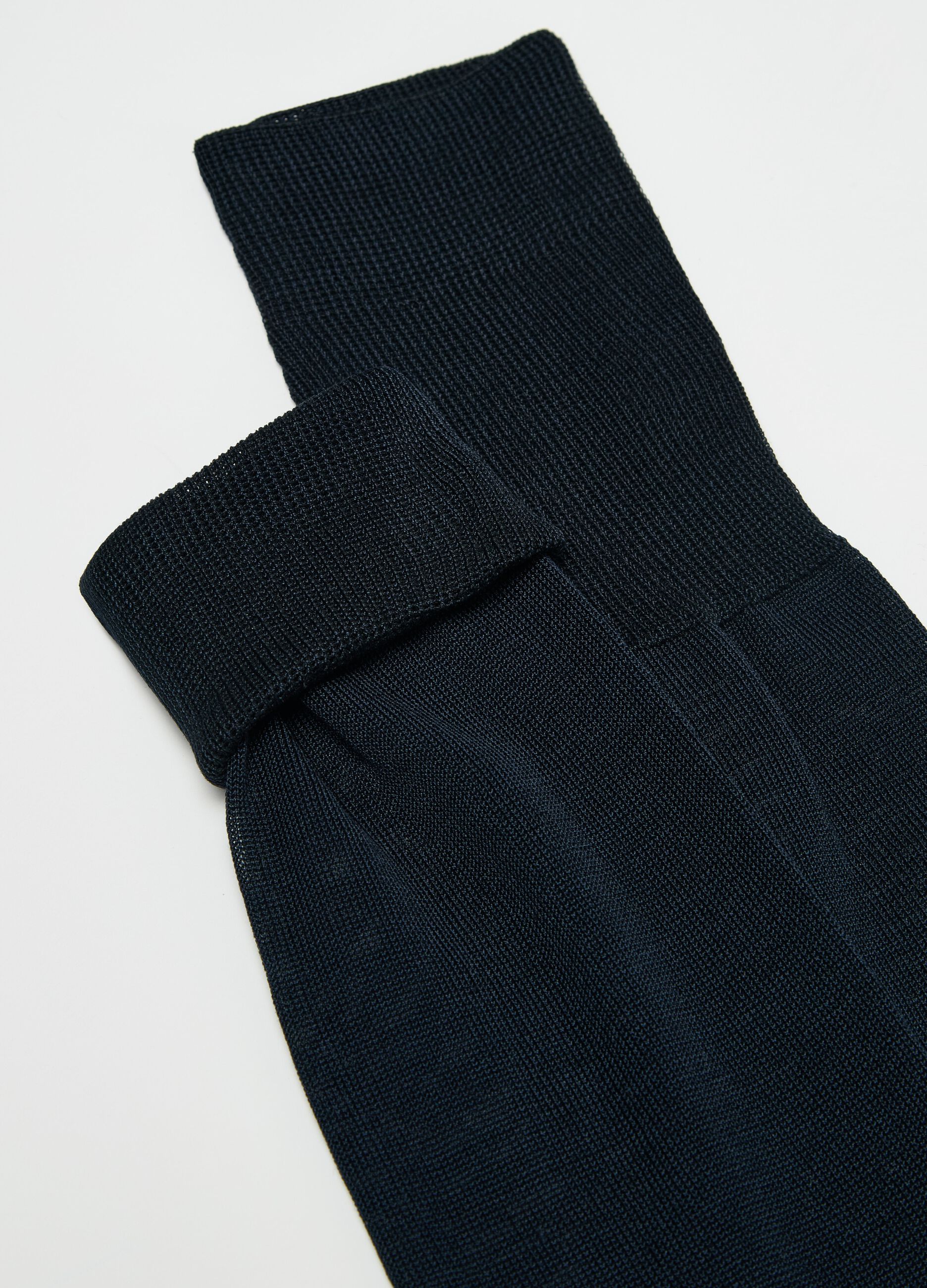 Three-pair pack long socks in Scottish yarn