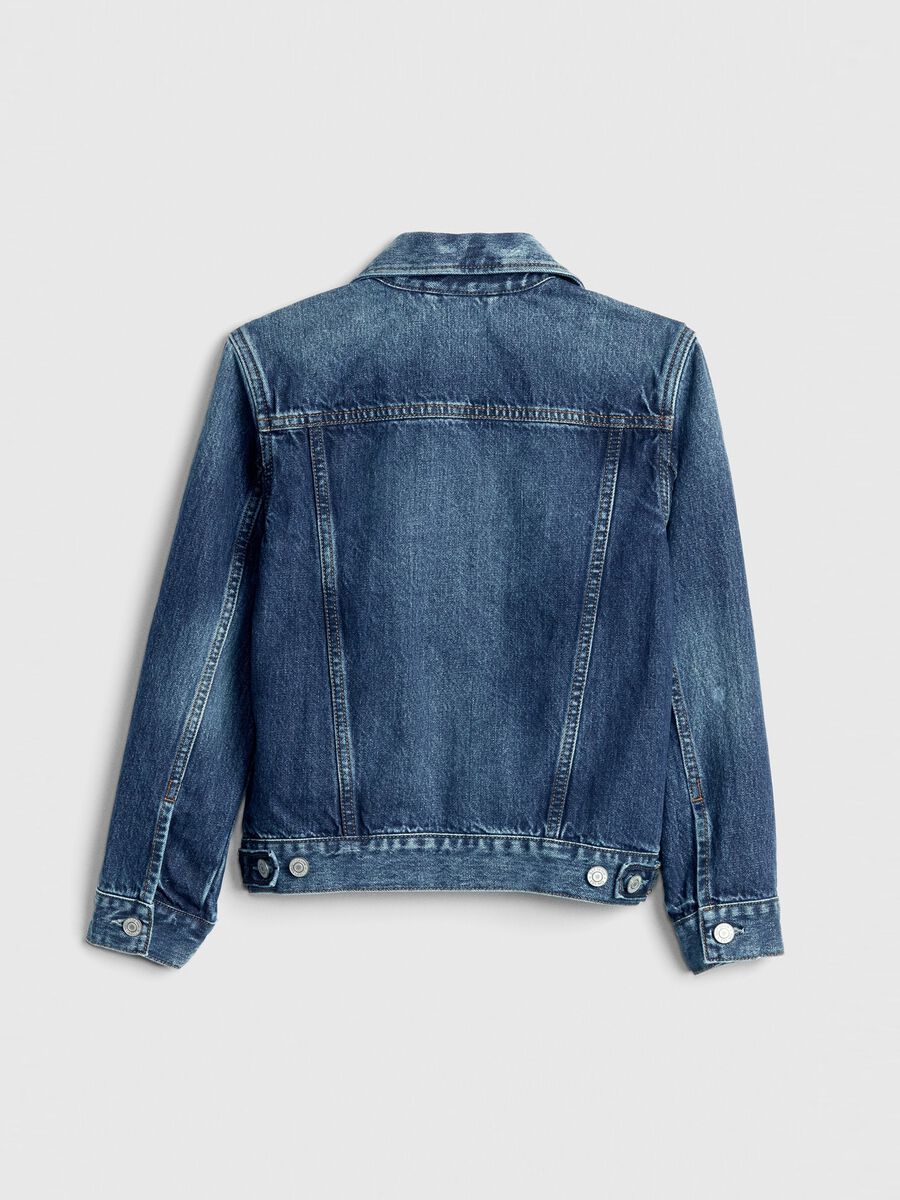 Short acid wash denim jacket_3