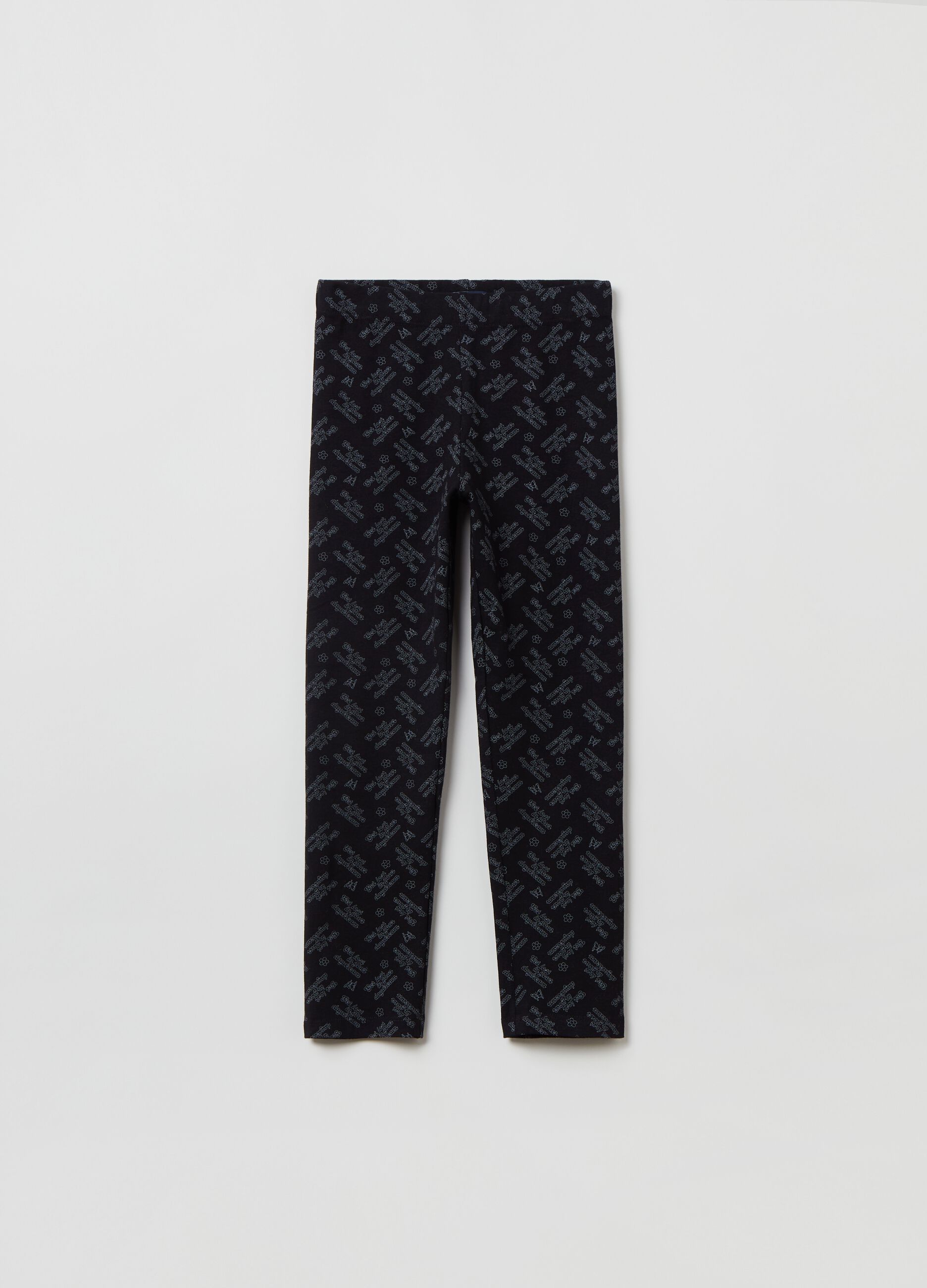 Leggings a tre quarti con stampa_0