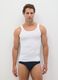 Men's White Pure Cotton Vest_0