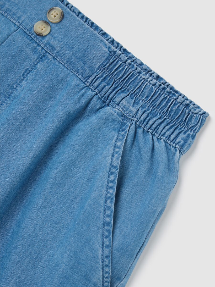 Light Blue Denim Shorts Ovs_5