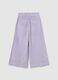 Girls' purple wide leg trousers_1