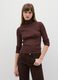 Brown turtleneck in viscose blend_1